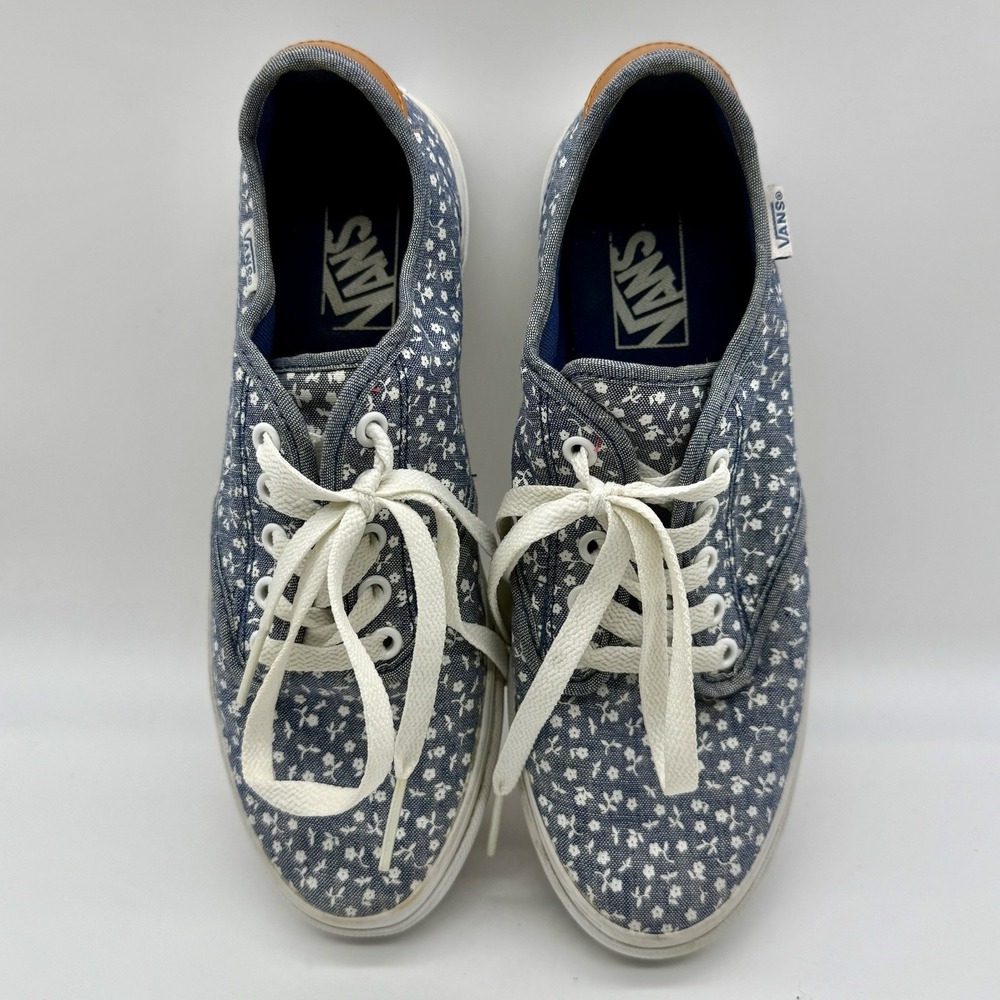 VANS Women's Sneakers Size 8 Floral Print Lace Up Canvas Low Top Low Top TB4R